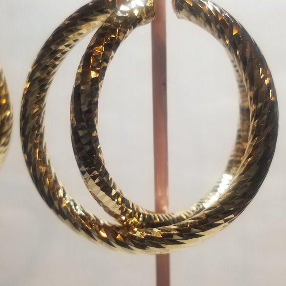 BUY 1 GET 1 FREE Gold Filled Large Hoops !***LOWERED PRICE... NON TARNISHING !!! - Picture 11 of 15